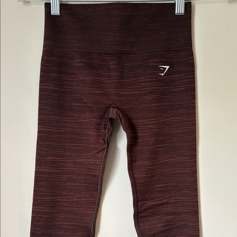 Gymshark Brown Leggings Streamlined Athletic Wear - Picture 5 of 9
